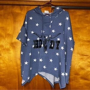 Blue Star Howdy Hoodie